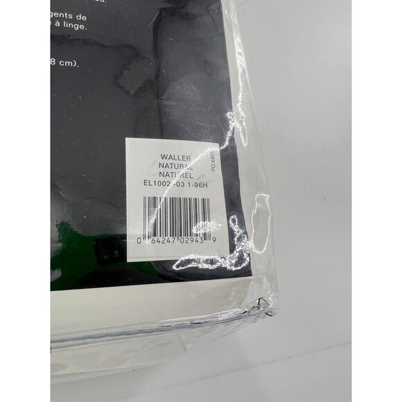 Ralph Lauren Waller Back Tab Panel Blackout Curtain 52 x 96 Natural Tan New - Picture 5 of 6